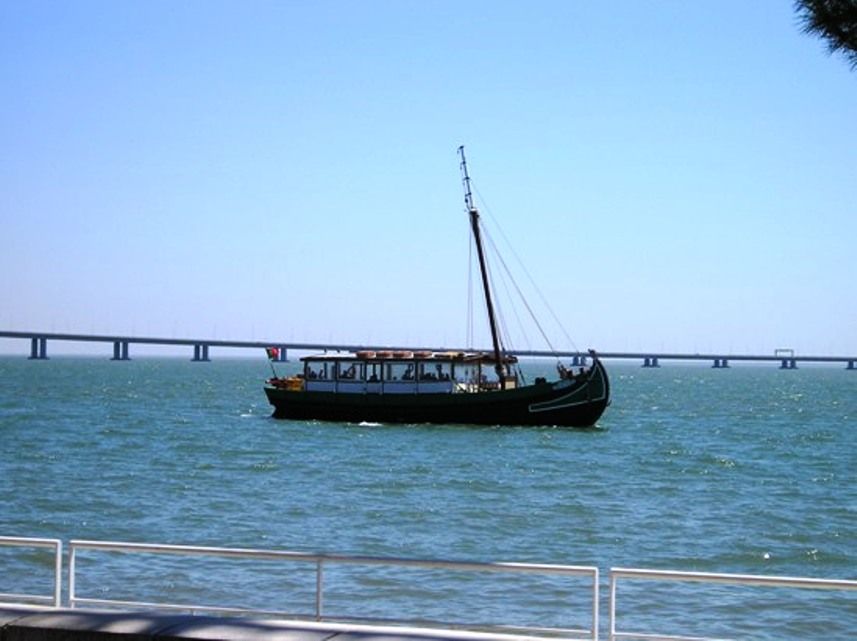 A boat on river Tejo -  Lisbon /PortugaL