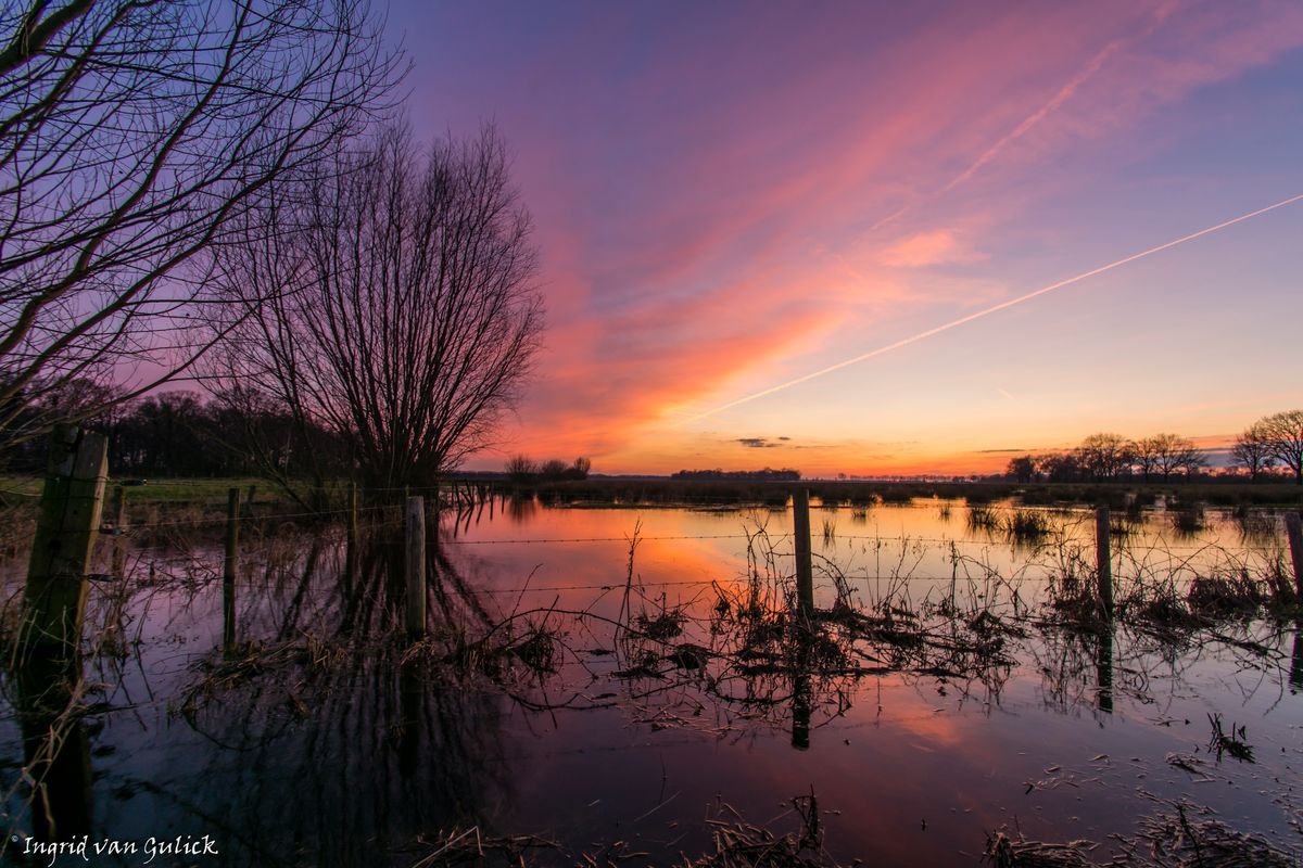 Zonsondergang om van te genieten...