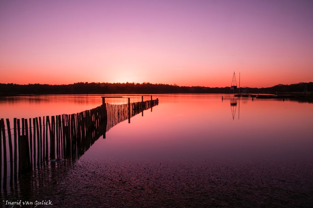 Zonsondergang IJzeren Man in Vught